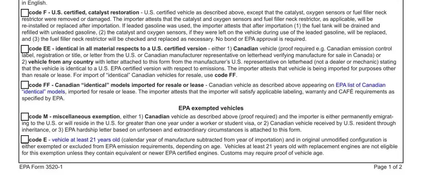 epa form completion process shown (portion 2)