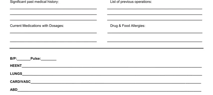 How one can fill in surgery clearance letter template portion 3