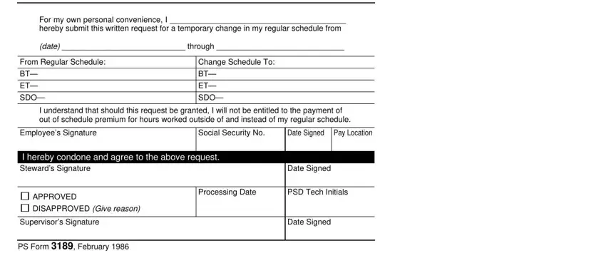 usps ps form 3189 instructions writing process described (portion 1)