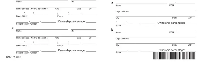 step 3 to entering details in FEIN