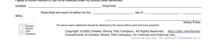 Illinois Sworn Statement Form ≡ Fill Out Printable Pdf Forms Online 8910