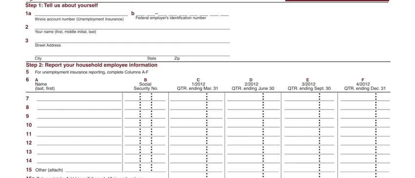 Step no. 1 for filling in ui ha 2018