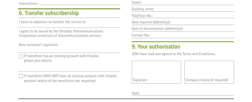 How you can complete how to transfer etisalat sim card ownership stage 5
