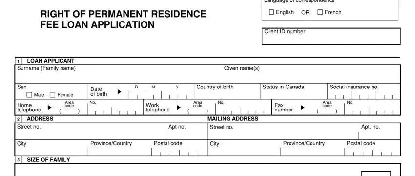 Find out how to fill out residing portion 1