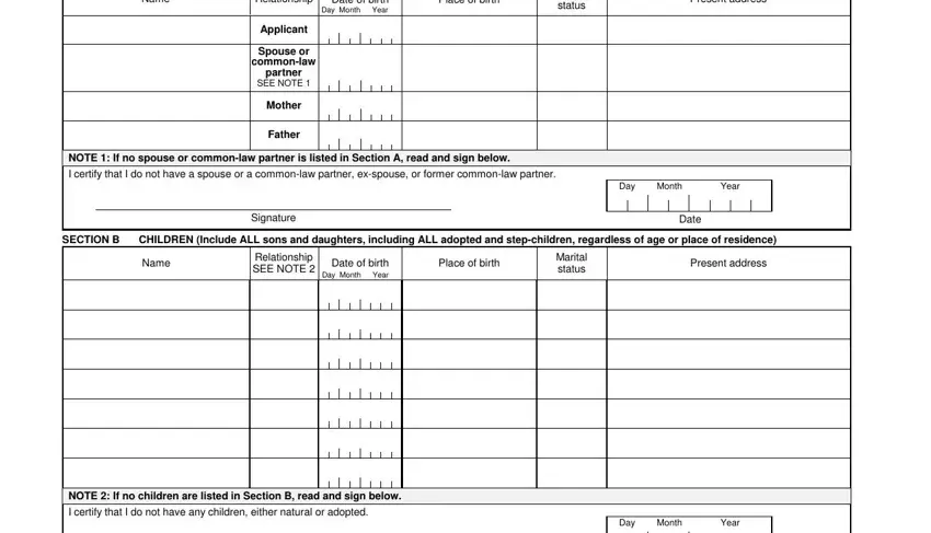 Tips on how to fill in form imm 5406 step 1