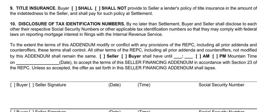Finishing seller financing repc part 4