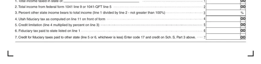 Step no. 5 for filling out Utah Tc 41 Form
