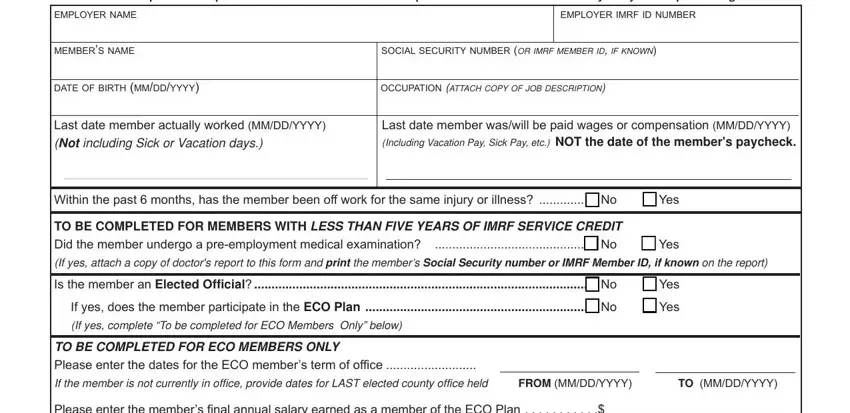 Completing section 1 of 40A