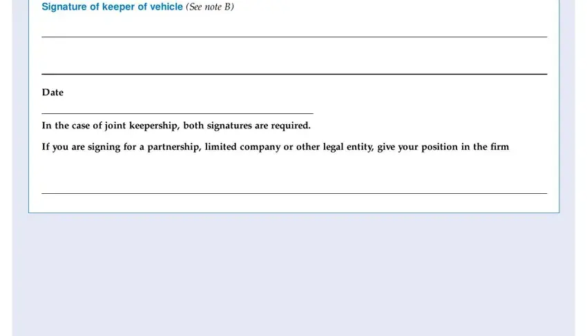 Step no. 3 for filling out dvla v778 form download