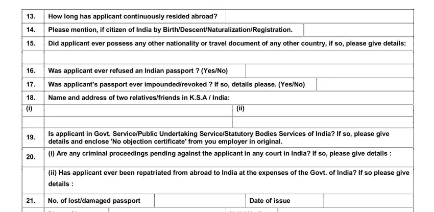 Stage number 3 in submitting riyadh indian passport renewal