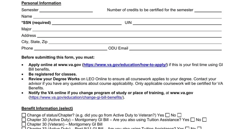 Tips to fill out odu clearance form part 1