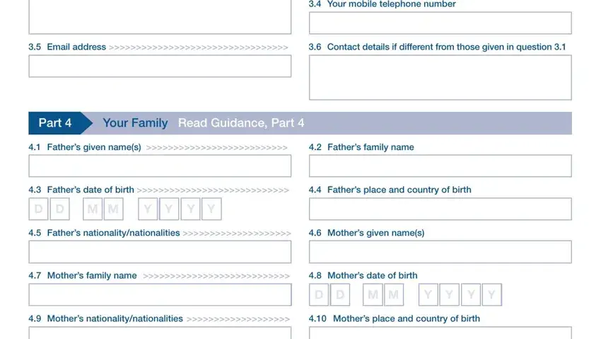 How you can fill in vaf1b form download stage 4