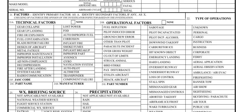 How you can fill in faa form 23 portion 2