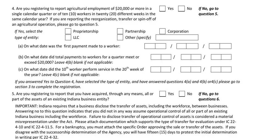 Writing part 5 of state form 2837