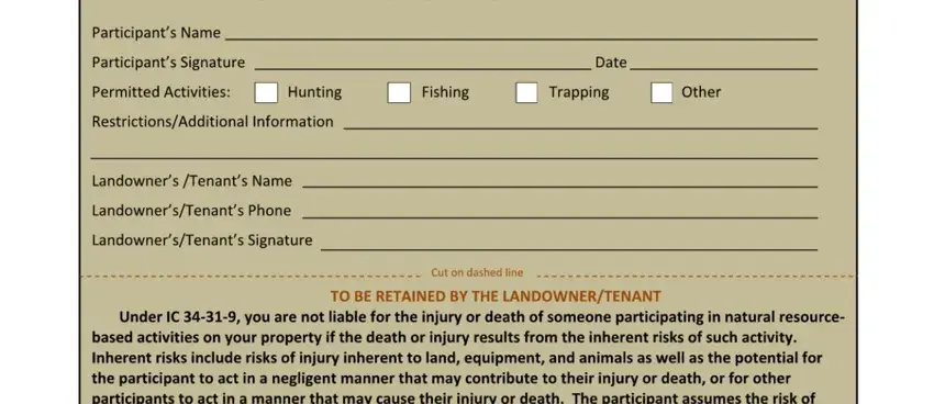How you can complete indiana hunting permission slip portion 1