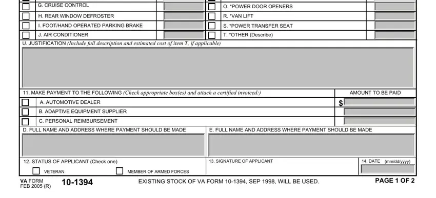 Learn how to fill out 10 1394 va form part 2