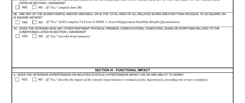 Stage # 4 for submitting va form 21 0960p 4