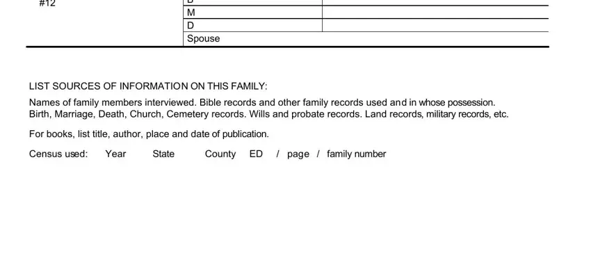 Filling in segment 5 in family tree bhutan online