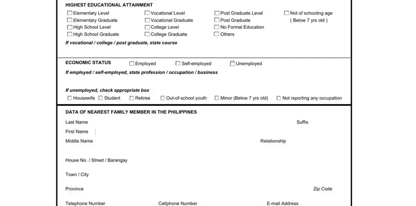 Part # 3 for filling out cfo forms