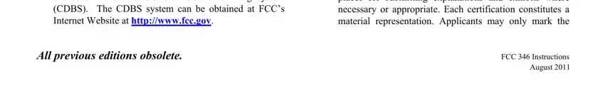 The best way to fill out Fcc Form 346 step 1