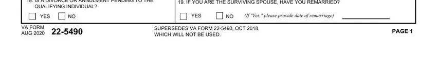 Find out how to fill in va form 22 5490 printable step 3
