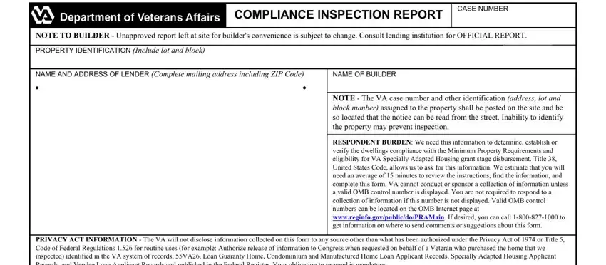 How you can complete form va inspection printable stage 1