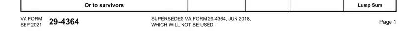 Part no. 2 for submitting va form 29 4364 printable