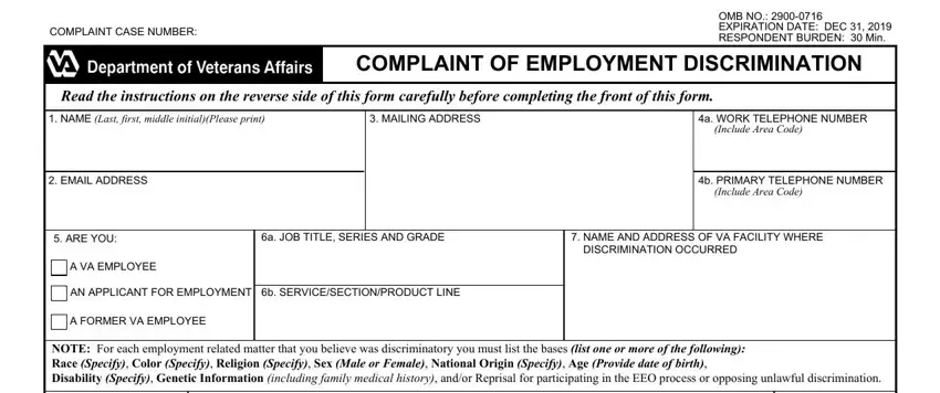 eeo complaint form conclusion process detailed (part 1)