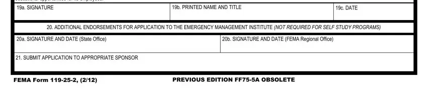 Writing part 3 of fema form 119 25 2 fillable