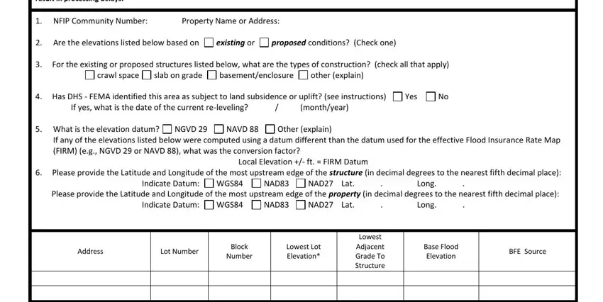 Completing section 5 in fema mt 1