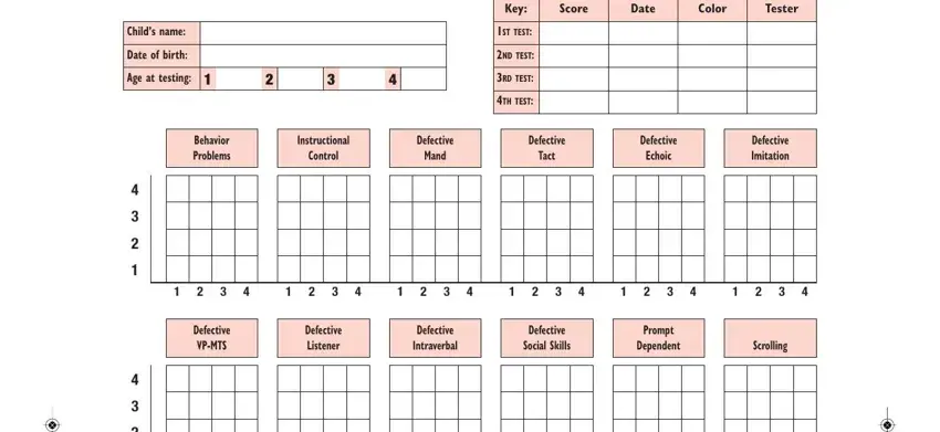 A way to fill in vb mapp scoring form step 3