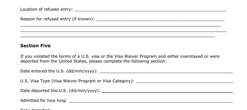 Stage number 3 for submitting personal data form vcu 1