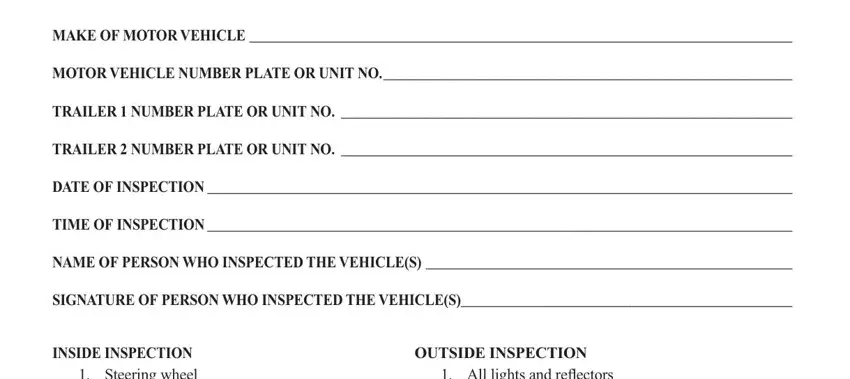 daily vehicle inspection report ontario pdf completion process described (portion 1)