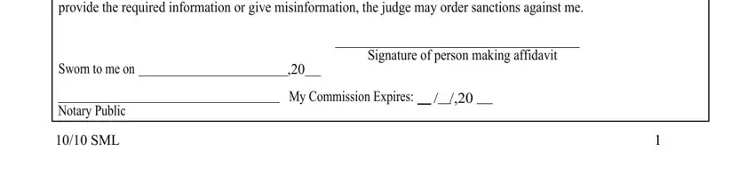 I hereby affirm of my own, SML, and My Commission Expires inside vt 813a form
