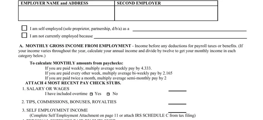 Filling in part 3 in vt 813a form