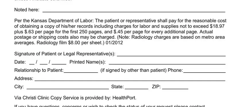 Completing segment 3 in via christi medical records