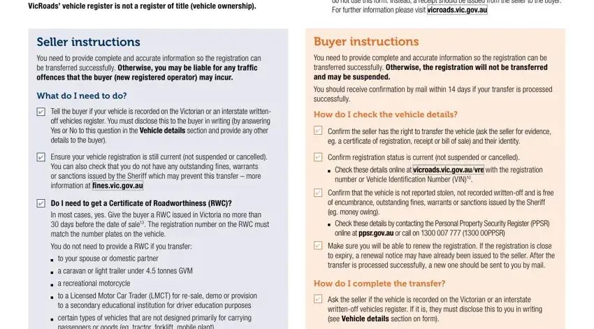 vicroads registration transfer conclusion process outlined (portion 1)