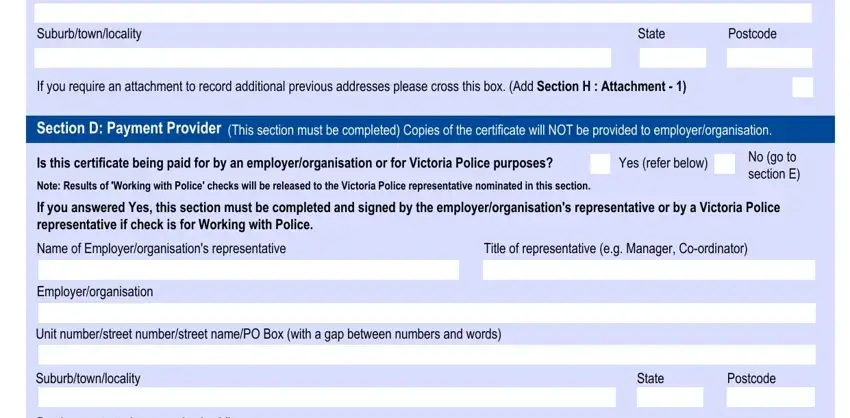 How one can prepare police victoria application form national police record step 4