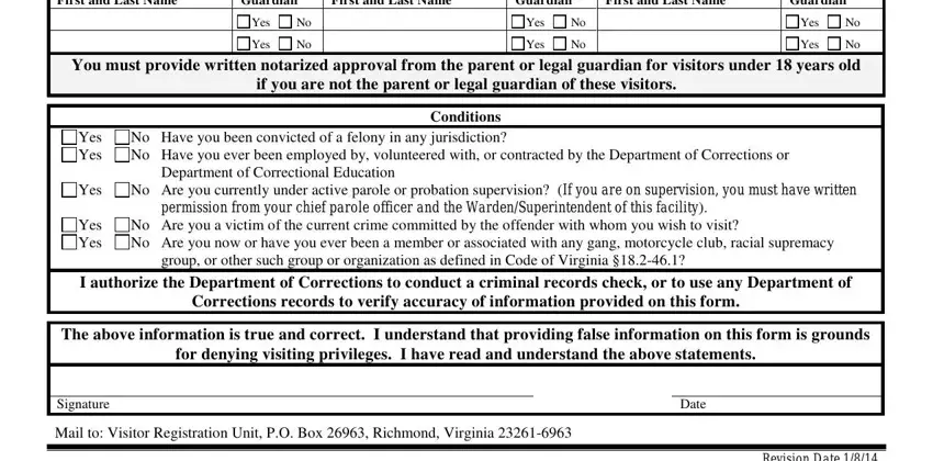 virginia correctional visitation application conclusion process clarified (portion 2)
