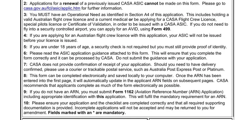 Guidelines on how to prepare Form 498 Asic step 1
