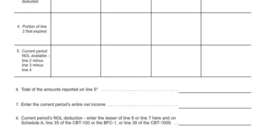 Guidelines on how to fill out CBT-100 step 2