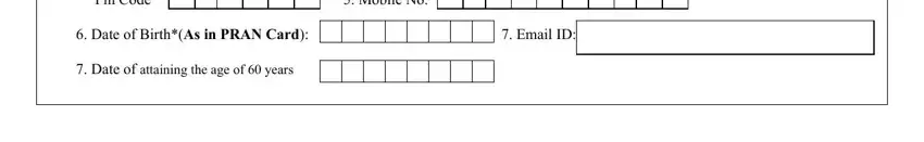 Pin Code  Mobile No  Date of, Pin Code  Mobile No  Date of, and Pin Code  Mobile No  Date of in nps withdrawal form 501 pdf