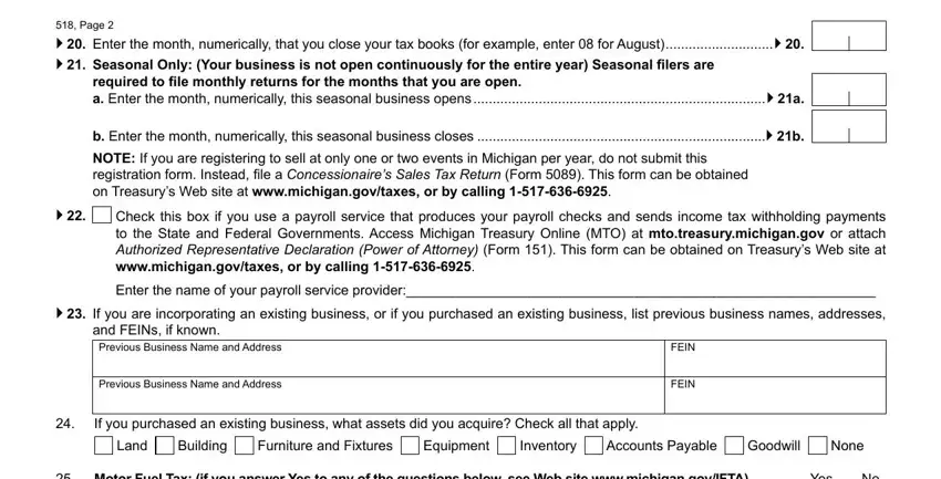 Tips to complete state of michigan form 518 step 4