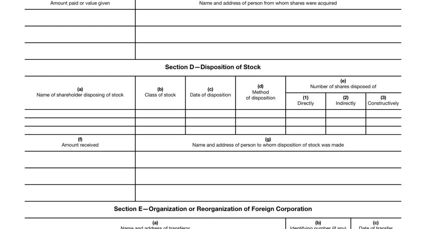 Form 5471 Schedule O completion process clarified (portion 4)