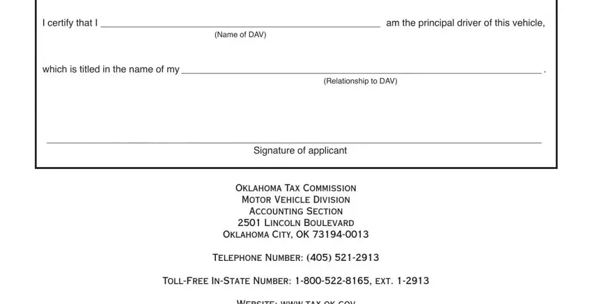 printable application for disabled american veteran license plate oklahoma conclusion process clarified (step 3)
