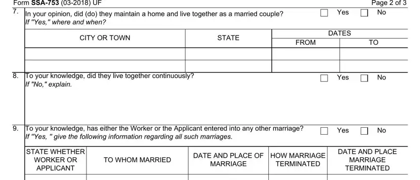 marriage form ssa completion process clarified (step 3)