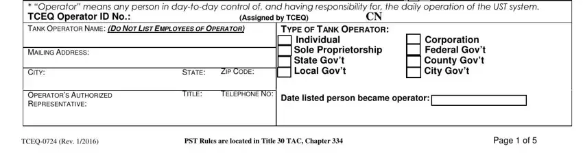 STATE, Corporation Federal Govt County, and TITLE of tceq underground storage tank registration