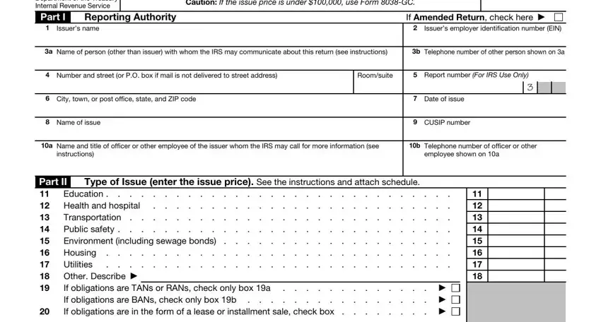 How to fill out 45a portion 1