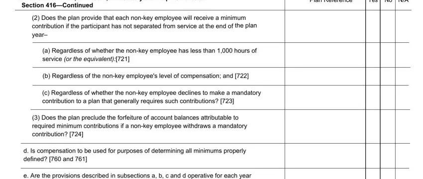 Section Continued, Does the plan provide that each, and c Regardless of whether the nonkey inside Form 8385
