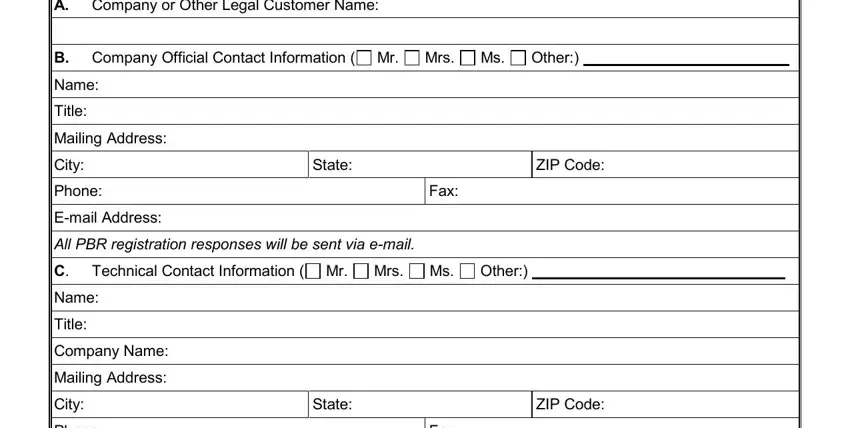 Part # 1 for filling out form pi 7